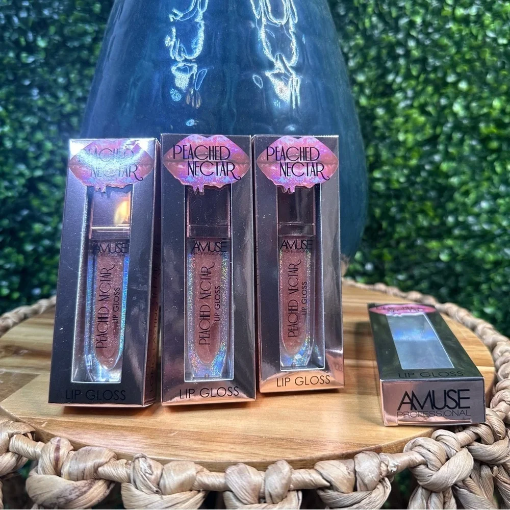 Amuse  peach nectar long lasting high shine lip‎ gloss